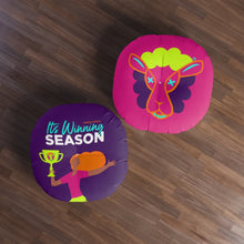 Load image into Gallery viewer, It's Winning Season Tufted Floor Pillow, Round 30x30