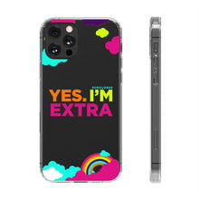 Load image into Gallery viewer, "Yes. I'm Extra" UnCloned® Clear Phone Case (iPhone)