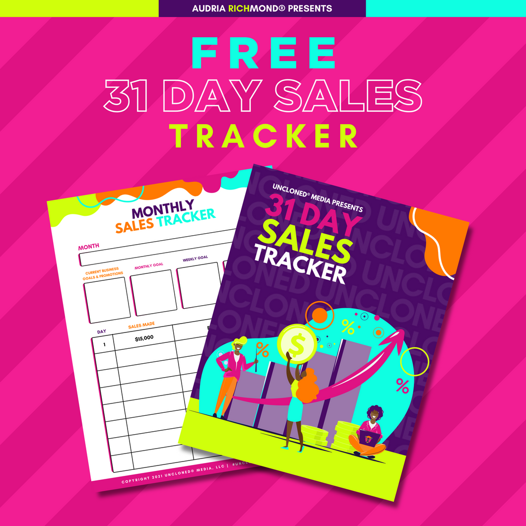 FREE: UnCloned® Marketing- 31 Day Sales Tracker