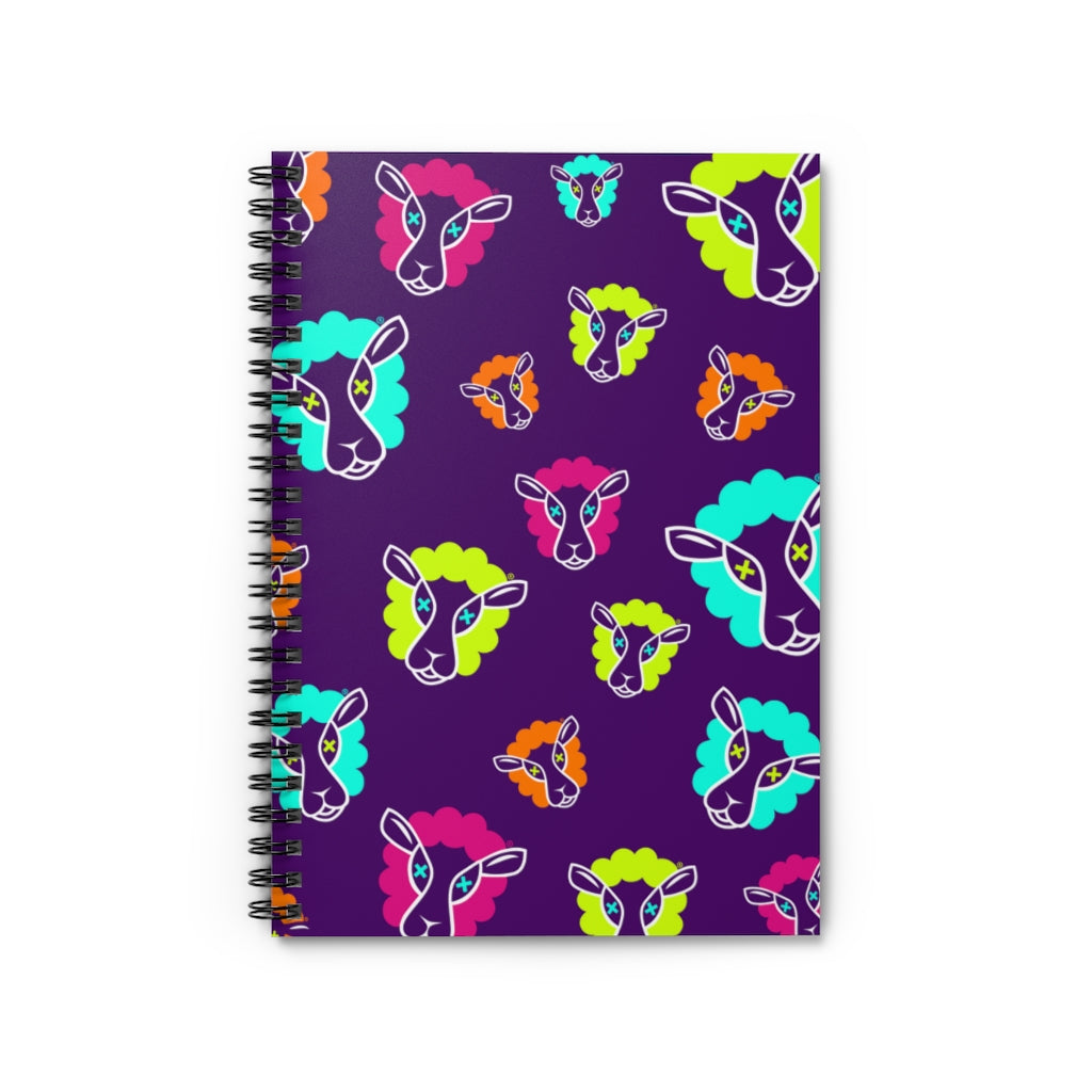 UnCloned® Purple Un Pattern Spiral Notebook - Ruled Line