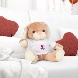 UnCloned® Bunny Plush Toy with "Think UnCloned®" T-Shirt