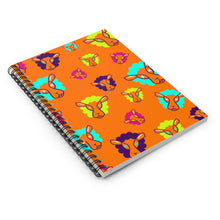 Load image into Gallery viewer, UnCloned® Orange Un Pattern Spiral Notebook - Ruled Line