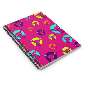 UnCloned® Pink Un Pattern Spiral Notebook - Ruled Line