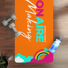 Load image into Gallery viewer, Millionaire in the Making with Rainbows Rubber Yoga Mat