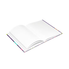 Load image into Gallery viewer, Un Purple Pattern 8.5in x 11in Hardcover Notebook with Puffy Covers