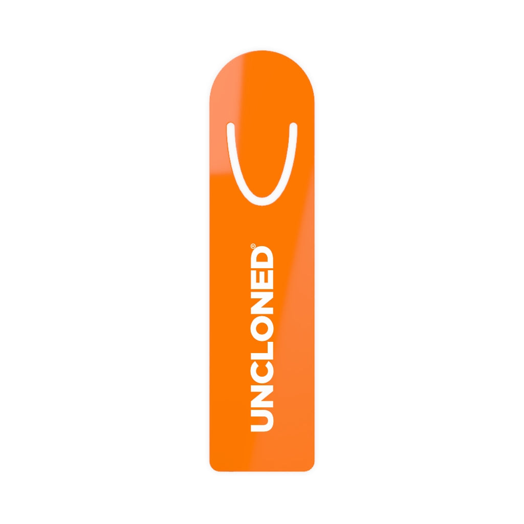 Orange UnCloned® Bookmark