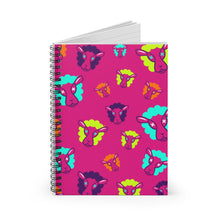 Load image into Gallery viewer, UnCloned® Pink Un Pattern Spiral Notebook - Ruled Line