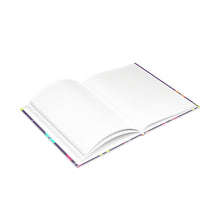 Load image into Gallery viewer, Un Purple Pattern 8.5in x 11in Hardcover Notebook with Puffy Covers