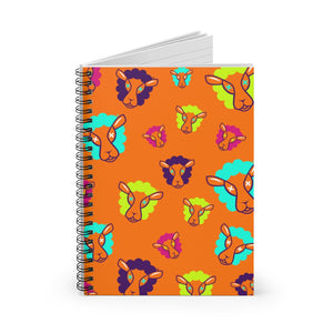 UnCloned® Orange Un Pattern Spiral Notebook - Ruled Line