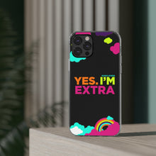 Load image into Gallery viewer, &quot;Yes. I&#39;m Extra&quot; UnCloned® Clear Phone Case (iPhone)