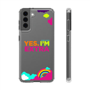 "Yes. I'm Extra" UnCloned® Clear Phone Case (Android)