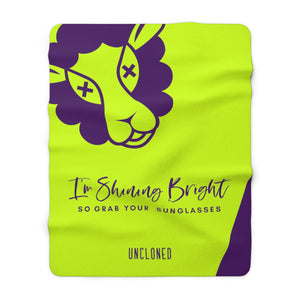 I'm Shinning Bright Sherpa Fleece Blanket