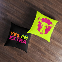Load image into Gallery viewer, Yes. I&#39;m Extra Tufted Floor Pillow, Square 30x30