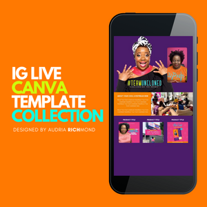 IG LIVE Canva Template Collection *** Works on iPhones Only***