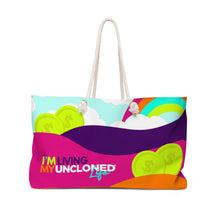 Load image into Gallery viewer, &quot;I&#39;m Living My UnCloned® Life&quot; Money Weekender Bag