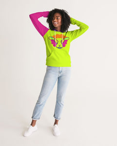 UnCloned® Lime with Color Un on the Front Women's Hoodie
