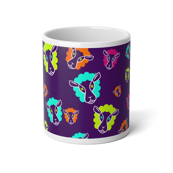 Purple Un Pattern- Jumbo Mug, 20oz