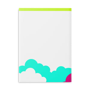 "Yes. I'm Extra Rainbow"  8.5in x 11in Hardcover Notebook with Puffy Covers