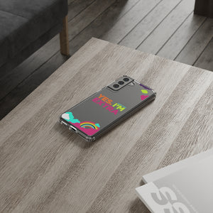 "Yes. I'm Extra" UnCloned® Clear Phone Case (Android)