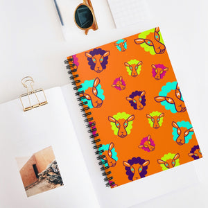 UnCloned® Orange Un Pattern Spiral Notebook - Ruled Line