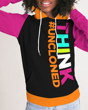 Load image into Gallery viewer, Think UnCloned® with Un on the Back Women&#39;s Hoodie