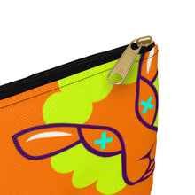 Load image into Gallery viewer, Orange Un® All Over Pattern Accessory Pouch